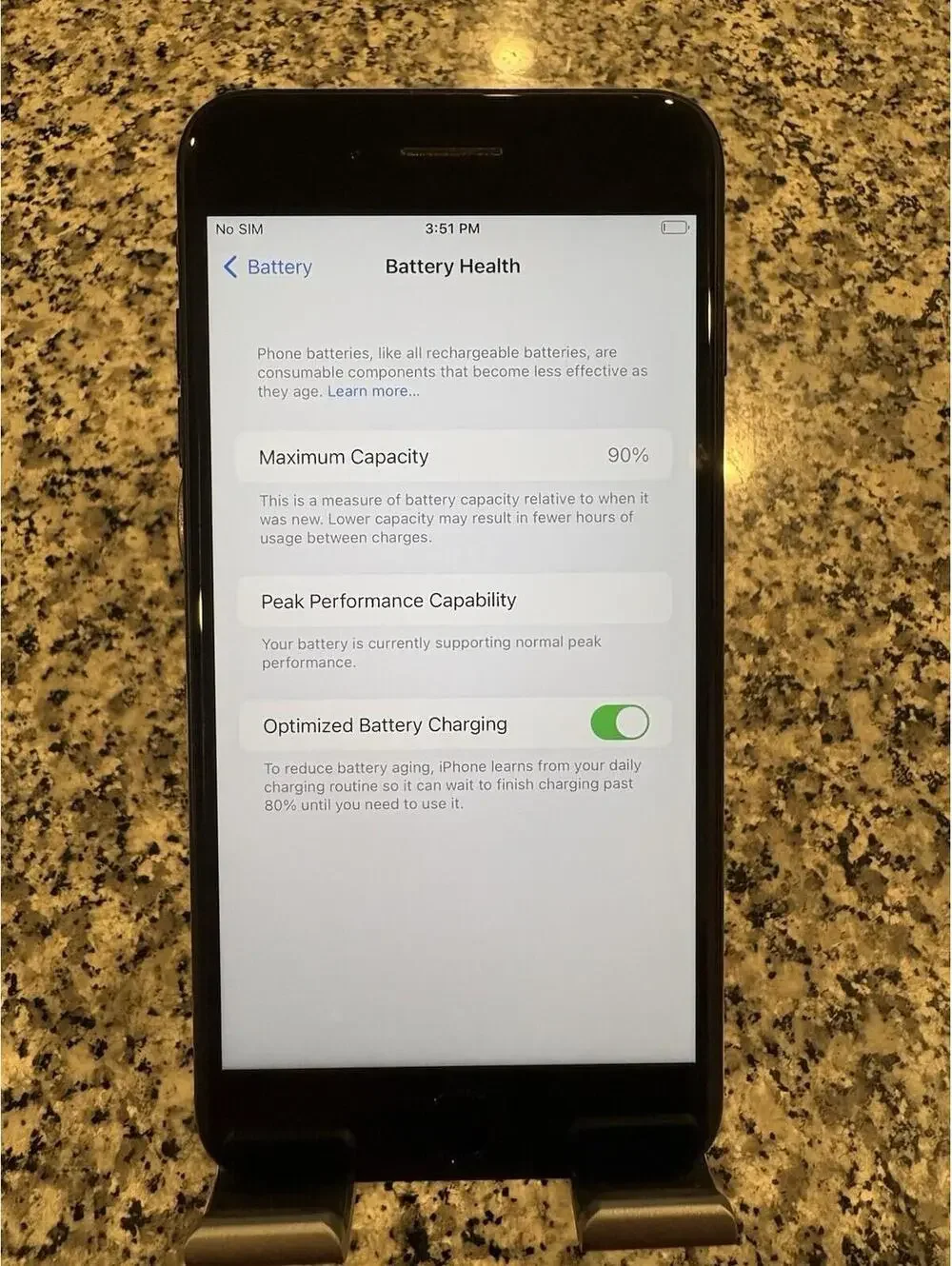 Apple iPhone 7 Plus - 32 GB - Black(Unlocked) Battery Health 90% C